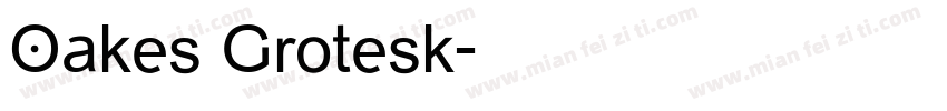 Oakes Grotesk字体转换